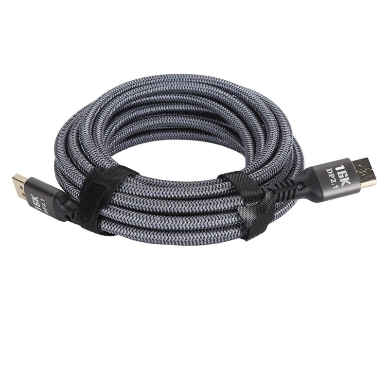Displayport 2.1 Cable 16K 40Gbps - No Buckle Groove Design Triple Shielding Gaming Displayport Cable for Desktop Laptops Gaming Monitors - Image 5
