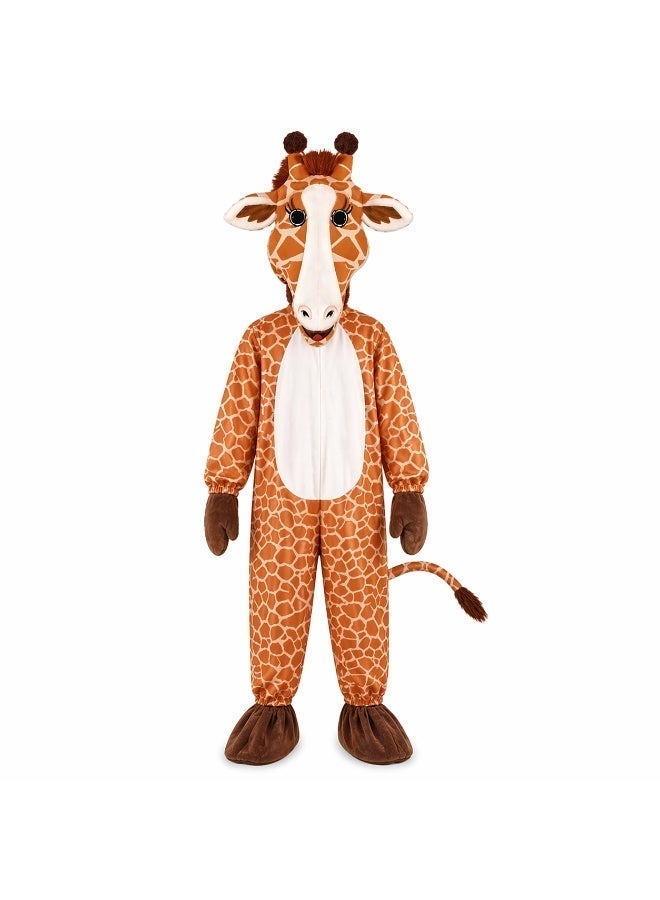 Kids Giraffe Costume Full Body Onesie - Beige & Brown - Image 3