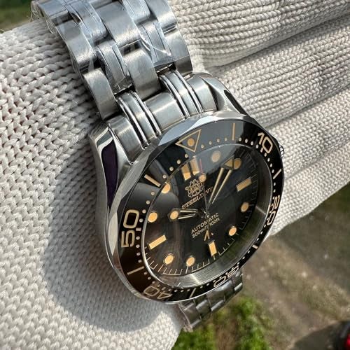 TACTICAL FROG STEELDIVE Men's Automatic Watch NH35 Movement SD1957 Sapphire Luminou 300M Diving Watches, Stainless Steel - Image 3