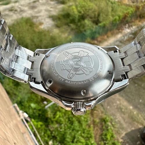 TACTICAL FROG STEELDIVE Men's Automatic Watch NH35 Movement SD1957 Sapphire Luminou 300M Diving Watches, Stainless Steel - Image 4