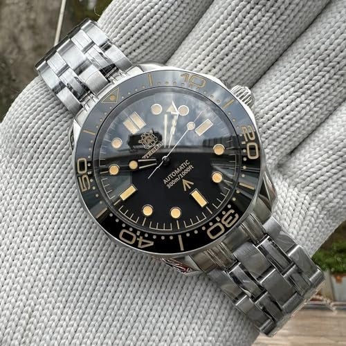 TACTICAL FROG STEELDIVE Men's Automatic Watch NH35 Movement SD1957 Sapphire Luminou 300M Diving Watches, Stainless Steel - Image 2
