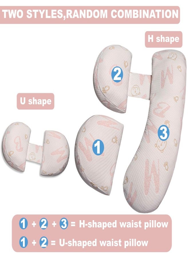 Anfrandce Pregnancy Pillow, Maternity Pillow for Pregnant Women, Full Body Pillow for Pregnant Women Sleeping, Support for Back, Belly, Legs, HIPS - Image 4