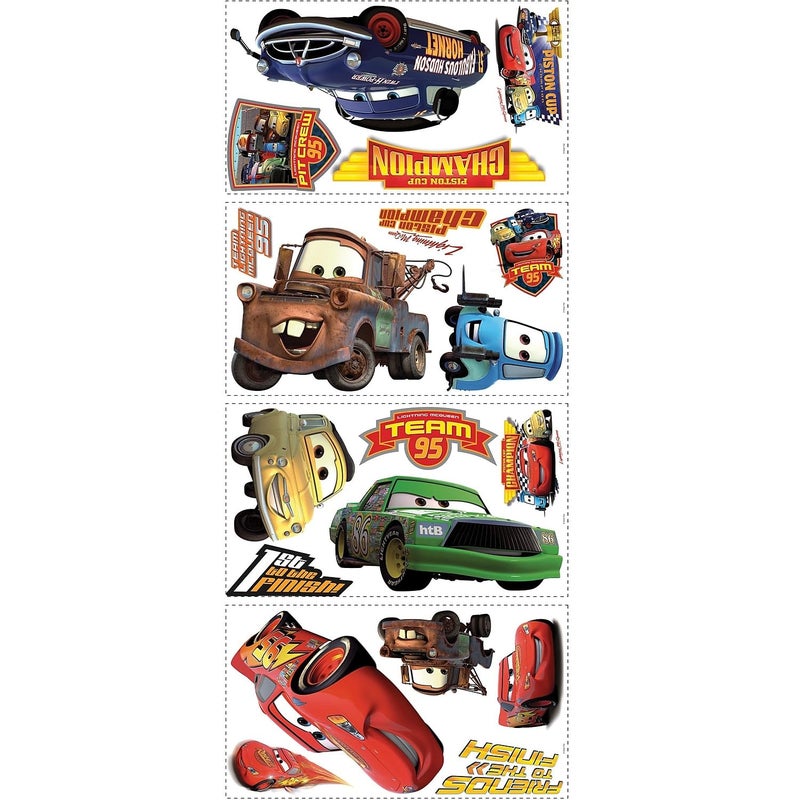RoomMates Disney Pixar Cars Piston Cup Champs Peel & Stick Wall Decals , RMK1518GM - Image 1