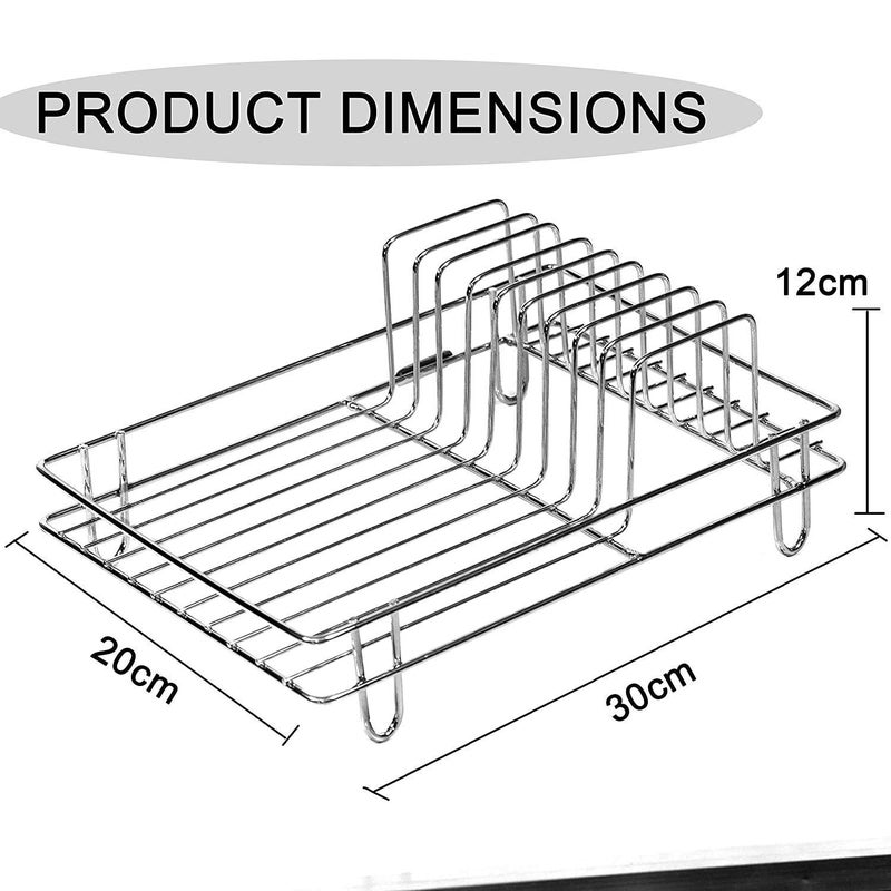 Nirgun Empex Stainless Steel Cup Saucer Stand for Kitchen Dish Storage Rack Plate Organizer Stand for Kitchen - Image 5