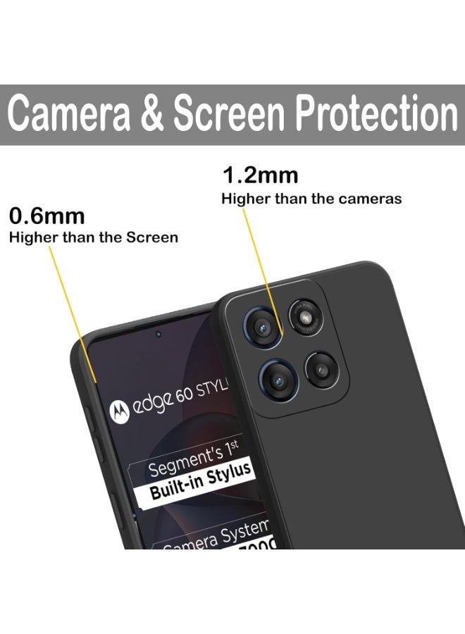 Motorola Moto Edge 60 Stylus 5G Back Cover Case Soft Micro-Fibrer Lining Inside Camera Protection Bump Shockproof Back Cover for Moto Edge 60 Stylus - Image 3