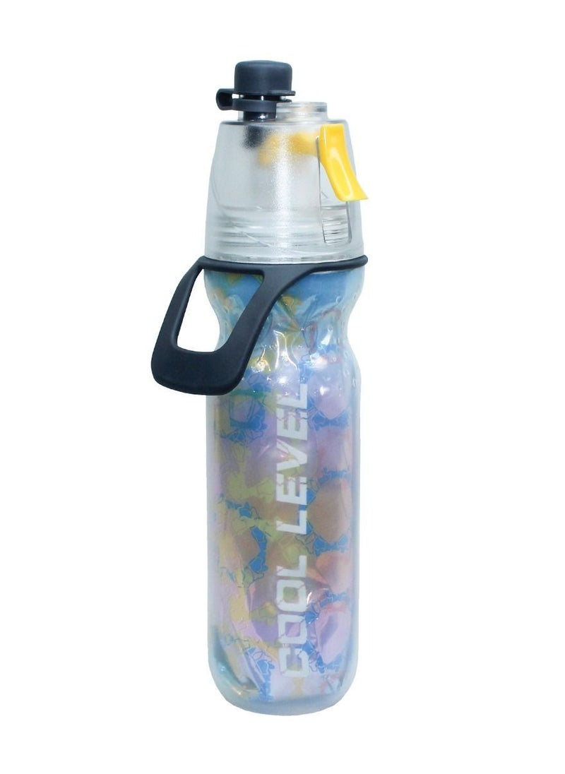 Generic - Insulated Gym And Sport Water Bottle With Sip and Mist Spray Function Keep Cool For Hours With High Quality Aluminum Foil Cold Insulated, Leak Proof And Pull Top Spout With Holder - Image 1