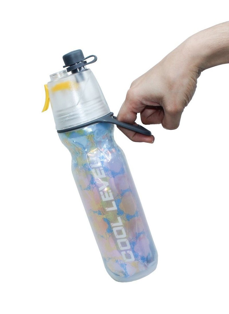 Generic - Insulated Gym And Sport Water Bottle With Sip and Mist Spray Function Keep Cool For Hours With High Quality Aluminum Foil Cold Insulated, Leak Proof And Pull Top Spout With Holder - Image 1