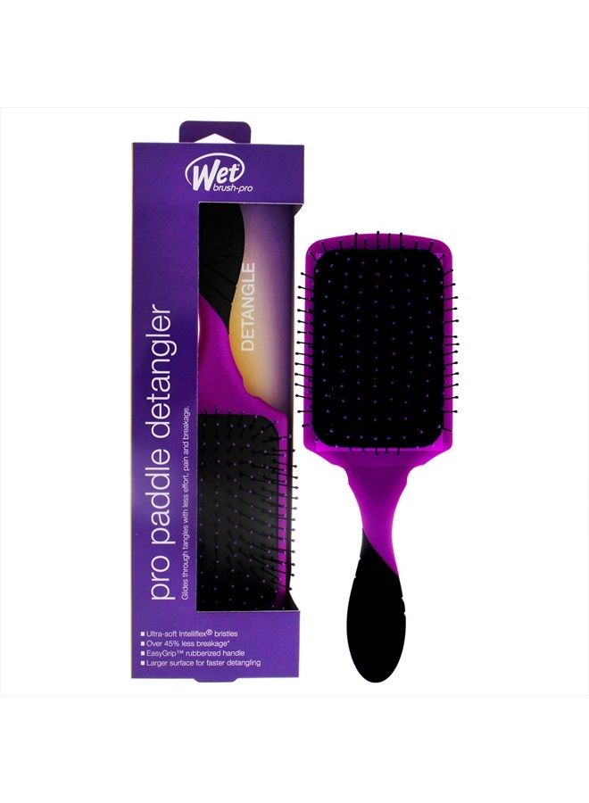 Wet Brush Pro Detangler Brush Paddle - Purple 1 Pc - Image 1
