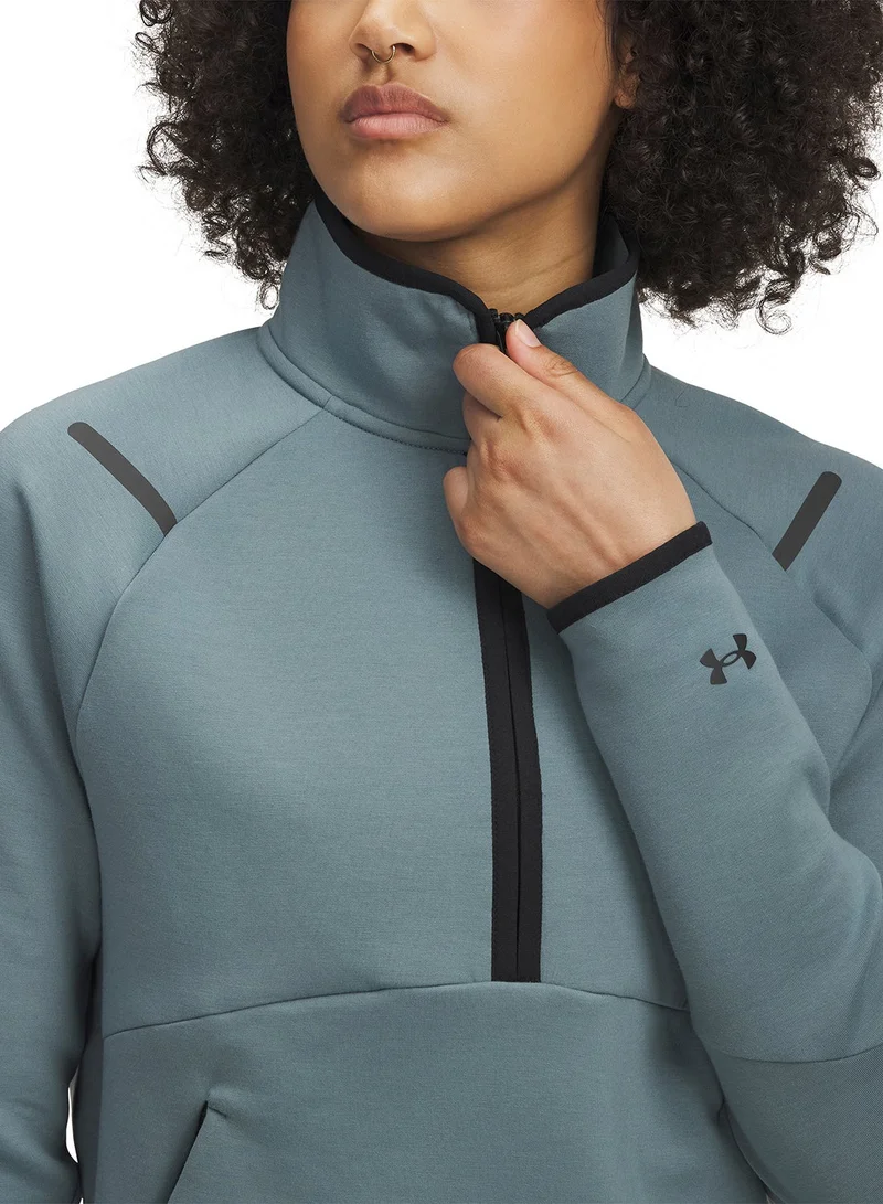 UNDER ARMOUR  Unstoppable Fleece Half-Zip Sweatshirt for Women | Best Price UAE