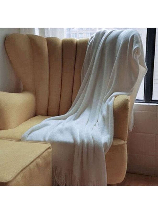 NIBEMINENT Sofa Blanket Combination White 127x173cm