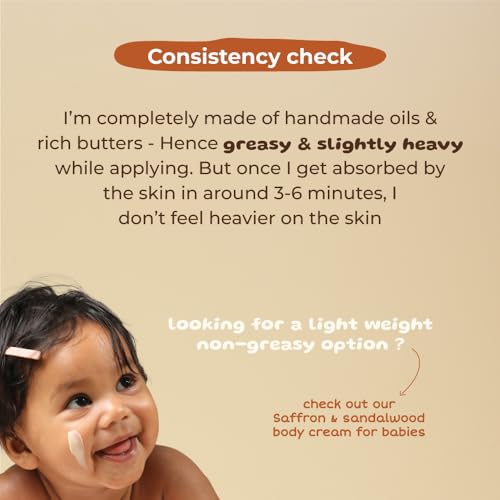 ROOT and SOIL - Moisturising Body Butter for Babies - Saffron 50 G (0+ Months)| 100% Natural & Herbal | Organic Baby Moisturiser | Organic Baby Lotion | Sulphate-Free | No Preservatives. - Image 5
