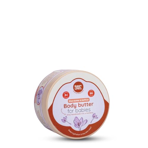ROOT and SOIL - Moisturising Body Butter for Babies - Saffron 50 G (0+ Months)| 100% Natural & Herbal | Organic Baby Moisturiser | Organic Baby Lotion | Sulphate-Free | No Preservatives. - Image 1