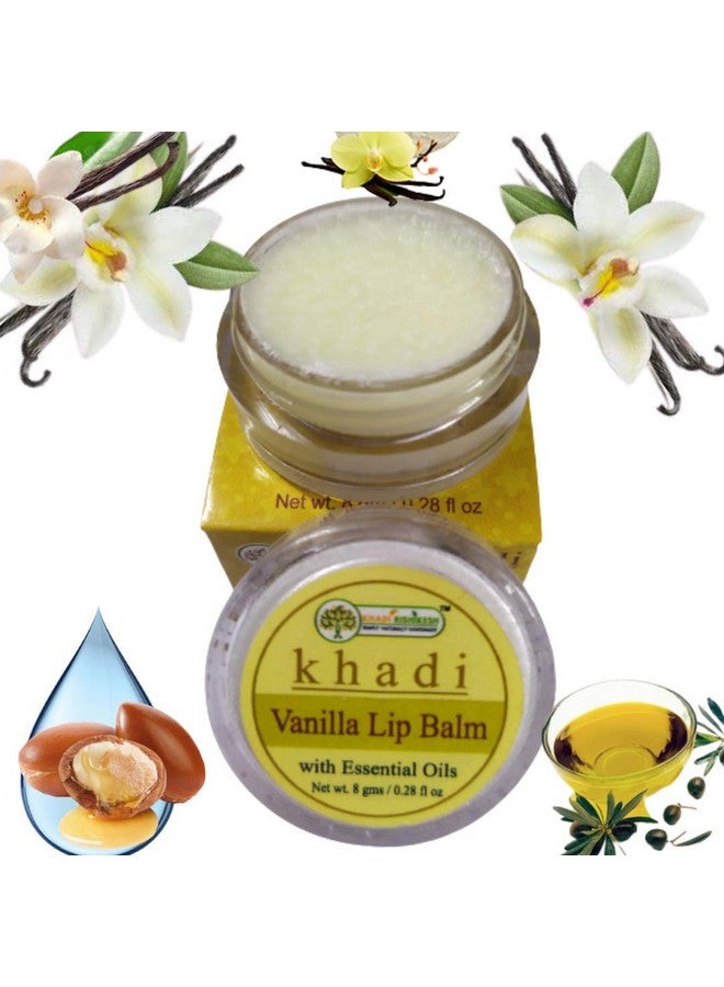 KHADI RISHIKESH Herbal Vanilla Lip Balm - 8GM - Image 1