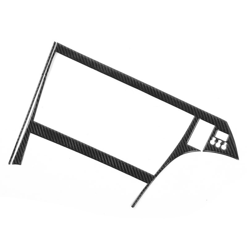 2pcs Carbon Fiber GPS Display Panel Cover Frame Firmly Installing Fit for Prius 2012‑2015 RHD - Image 2