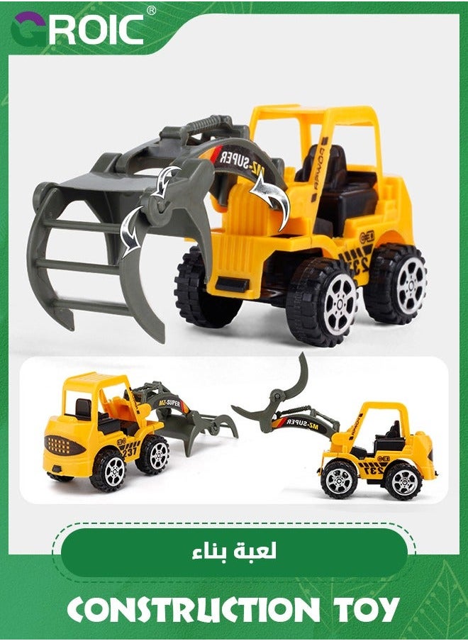 GROIC 36 PCS Construction Toys Car Toy,Small Vehicles with Signs,Small Truck Excavator Construction,Bulldozer,Roller,Excavator Toy  - Image 5