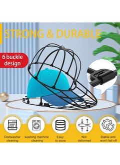 Coopache Coopche Hat Washer For Baseball Caps, Hat Washing Cage, Ballcapl Cap Washer For Washing Machine, Hat Cleaner For Laundry Machine Dishwasher Fit Children And Adults, Black  - Image 2