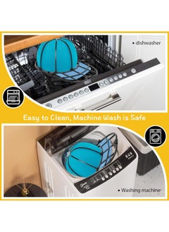 Coopache Coopche Hat Washer For Baseball Caps, Hat Washing Cage, Ballcapl Cap Washer For Washing Machine, Hat Cleaner For Laundry Machine Dishwasher Fit Children And Adults, Black  - Image 3