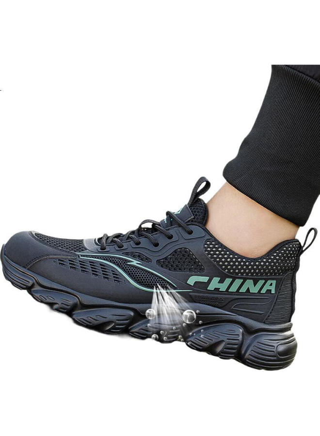 Dinggu Men'S Safety Shoes With Steel Toe Cap, Anti-Smashing And Puncture-Resistant, Lightweight, Comfortable, Breathable, Soft Sole, All-Season Style 1069Hei44 - Image 3