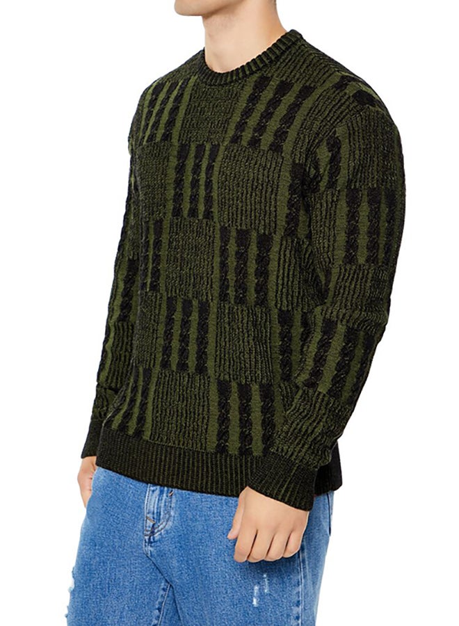 FOREVER 21 Checkered Cable Knit Sweater  - Image 2