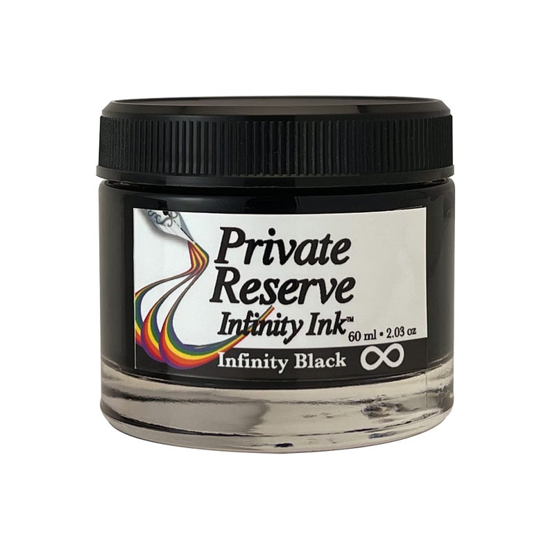 Private Reserve Ink® Infinity - 60 ml Ink Bottle for Fountain Pen (Infinity Black) ECO Formula (PR17051), Black - Image 3