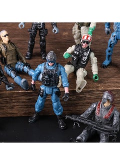 3 otters 12Pcs Army Men Toy Soldiers, Special Operation Soldier Military Action Figures Playset With Weapons Army Dogs For Kids Birthday  - Image 4