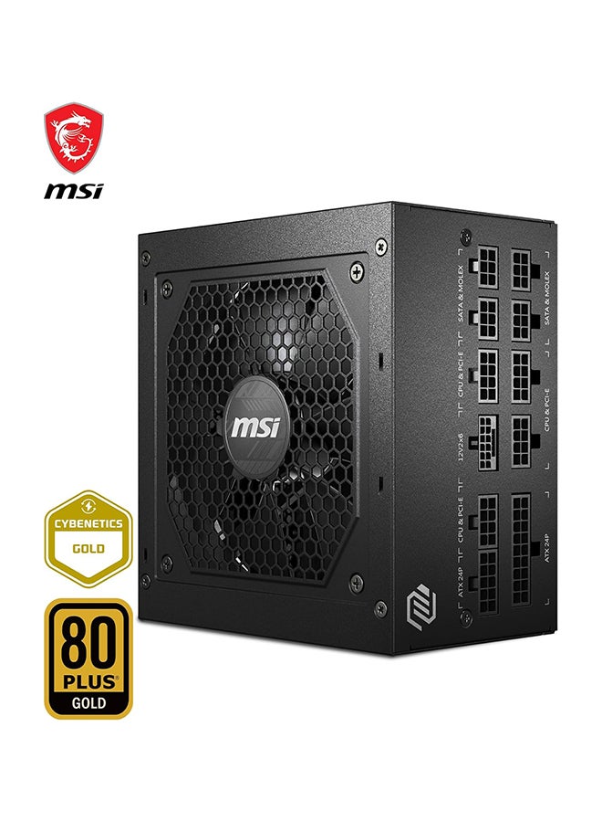MSI 850W ATX Fully Modular Power Supply - MAG A850GL PCIE5 - (Active PFC/80 PLUS Gold) Black - Image 3
