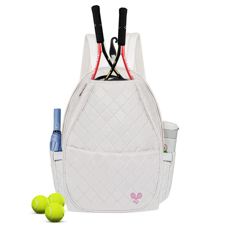 YEEGO DIRECT Tennis Bags for Women Tennis Backpack Pickleball Racket BagsWaterproof Sling BagSuitable for Pickleball Tennis Badminton Gifts for Women Men White - Image 2