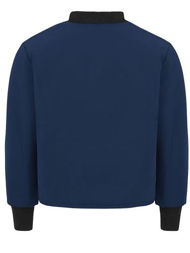 Bulwark FR Men's Midweight Nomex Flame Resistant Sleeved Jacket Liner, Navy, Small - Image 2