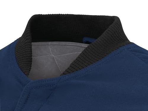 Bulwark FR Men's Midweight Nomex Flame Resistant Sleeved Jacket Liner, Navy, Small - Image 3