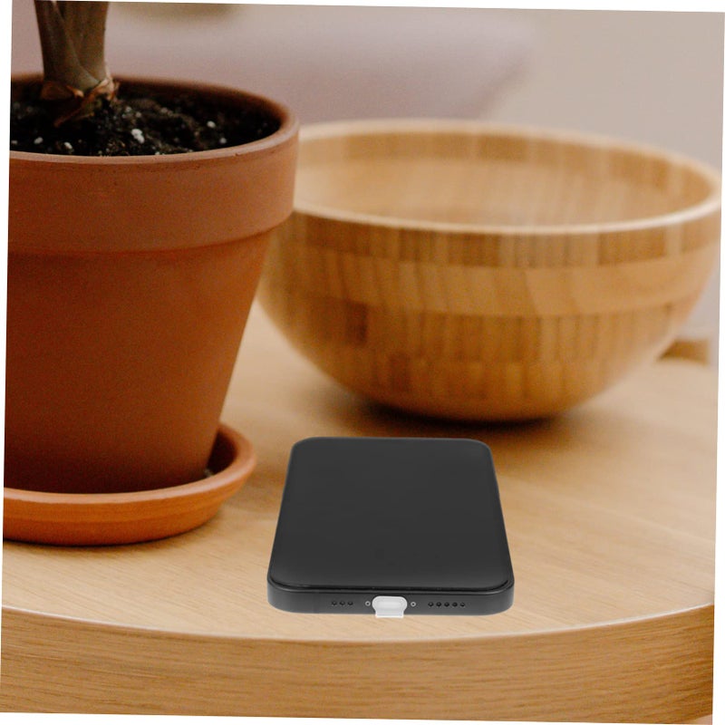 4Pcs Self Adhesive Micro USB Port Dust Plug Covers Black Easy Installation for Android Devices - Image 4