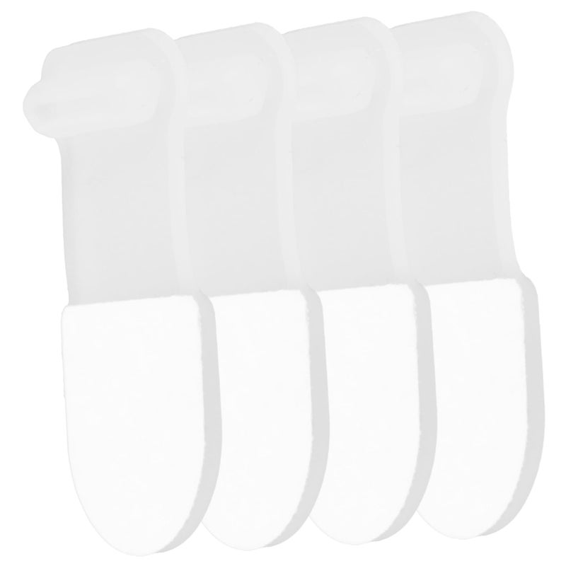 4Pcs Self Adhesive Micro USB Port Dust Plug Covers Black Easy Installation for Android Devices - Image 2