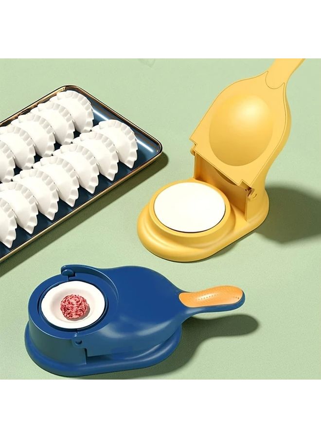 2 In 1 Manual Dumpling Maker And Tortilla Press Random Color Easy Diy Kitchen Gadget For Homemade Dumplings Corn Cakes And More Durable Plastic No Electricity Needed - Image 1