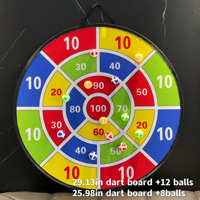 A Large Dartboard Toy Set 25.98 Inch with 8 Sticky Balls for Indoor and Outdoor Games Family Gatherings Party Competitions Ideal Holiday Gift - Image 1