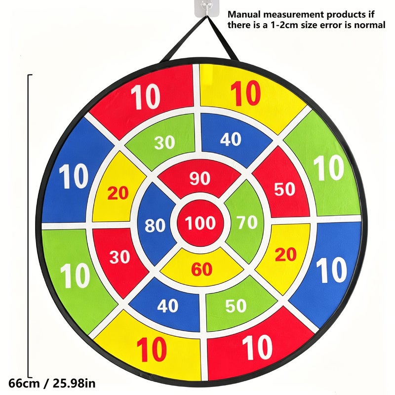 A Large Dartboard Toy Set 25.98 Inch with 8 Sticky Balls for Indoor and Outdoor Games Family Gatherings Party Competitions Ideal Holiday Gift - Image 2