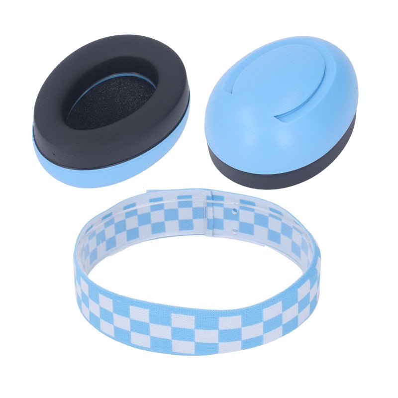 Baby Hearing Protection Earmuffs Noise Canceling Anti Slip For Sleep Travel Blue - Image 3