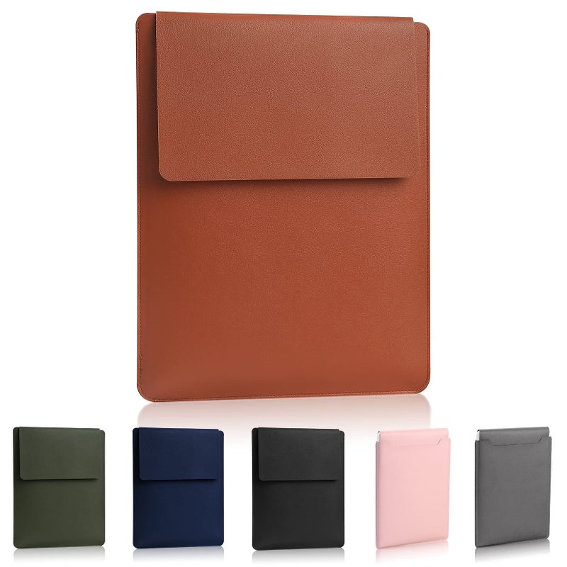 HexinYigjly Compatible with Apple 14 inch/13.3 inch Laptop Sleeve, Padded Case, Thin Portable, Versatile Bag - Compatible with 2022 Pro, 2015 Pro, Air-Brown - Image 1