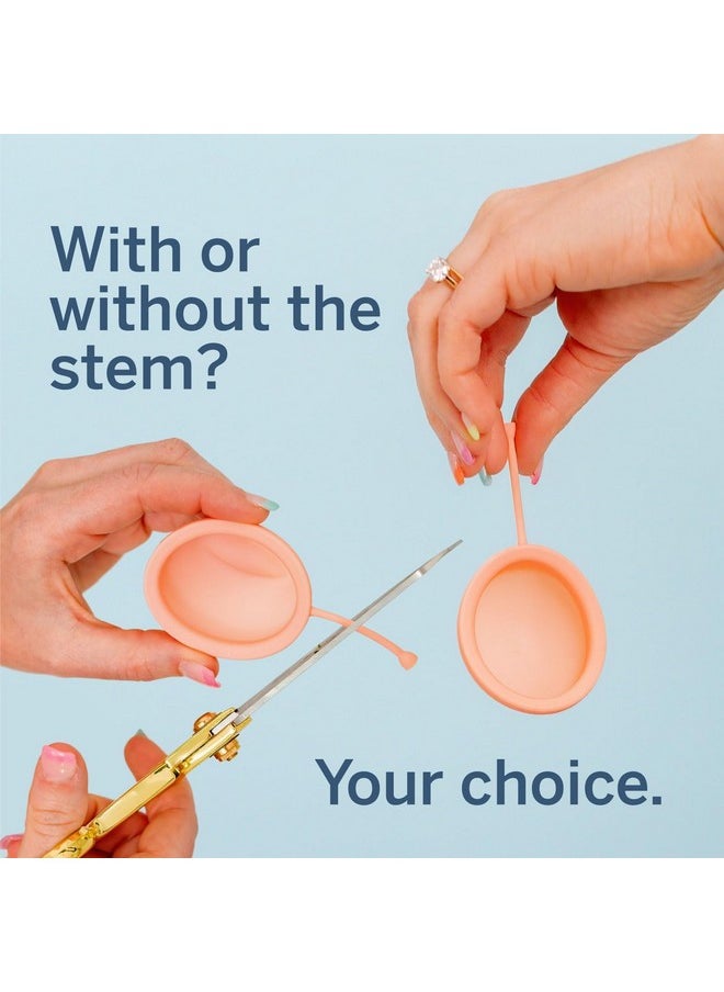Pixie Cup - Pixie Menstrual Disc - No Metals or Toxins - 100% Medical-Grade Silicone - Ranked 1 for Most Soft Reusable Period Disc - Removes Like a Tampon - Wear 12 Hours - Capacity of 3 Tampons (Small) - Image 1