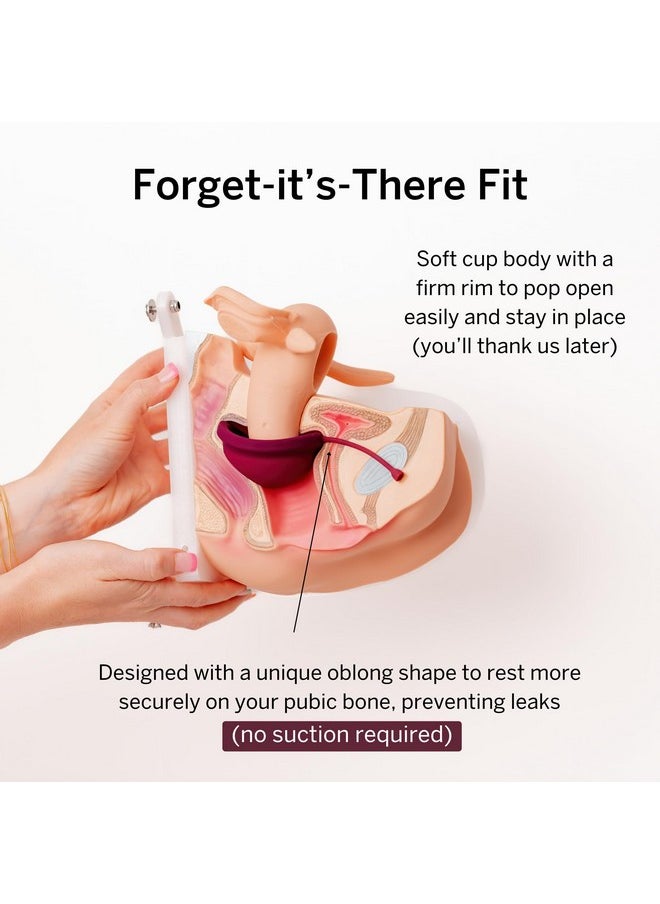 Pixie Cup - Pixie Menstrual Disc - No Metals or Toxins - 100% Medical-Grade Silicone - Ranked 1 for Most Soft Reusable Period Disc - Removes Like a Tampon - Wear 12 Hours - Capacity of 3 Tampons (Small) - Image 1