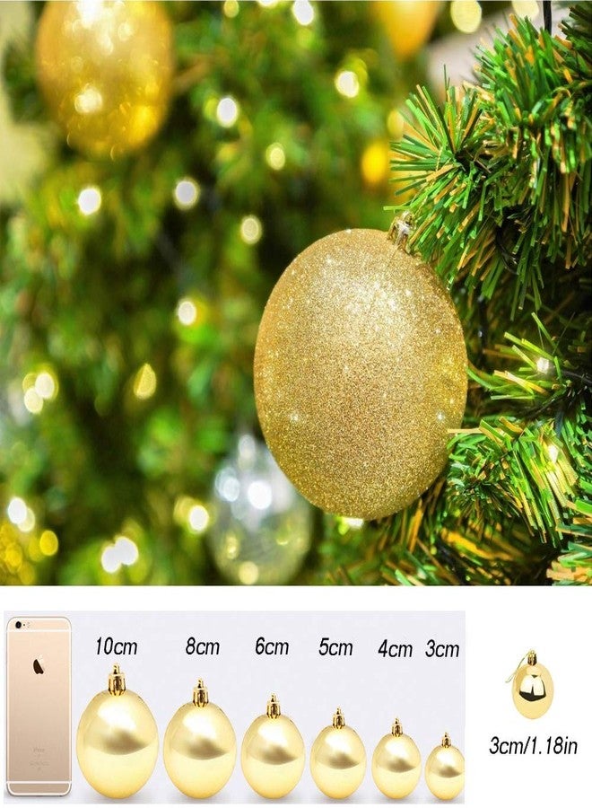 Orapink Christmas Balls Ornaments for Desktop Christmas Tree Decorations Baubles 24 Pieces 1.2 inch Mini Decorative Ball for Wedding Party (Gold) - Image 2