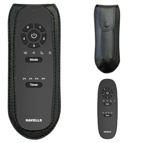 Zaoma Flip Case Cover Compatible for Remote of Havells Stealth Air Elio Prime Enticer Ambrose Ceiling Fan (Please Match The Image with Your Existing Remote Before Placing The Order) (FANREM_410_BLK) - Image 1