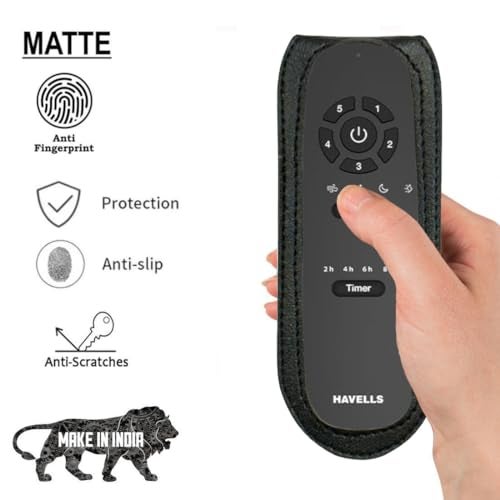 Zaoma Flip Case Cover Compatible for Remote of Havells Stealth Air Elio Prime Enticer Ambrose Ceiling Fan (Please Match The Image with Your Existing Remote Before Placing The Order) (FANREM_410_BLK) - Image 5