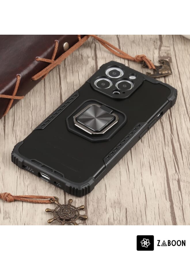 Zaboon Protective Case Cover For iPhone 13 Pro Fierce Warrior Series Armor All-inclusive Shockproof Aluminum Alloy + TPU Protective Case with Ring Holder - Image 3