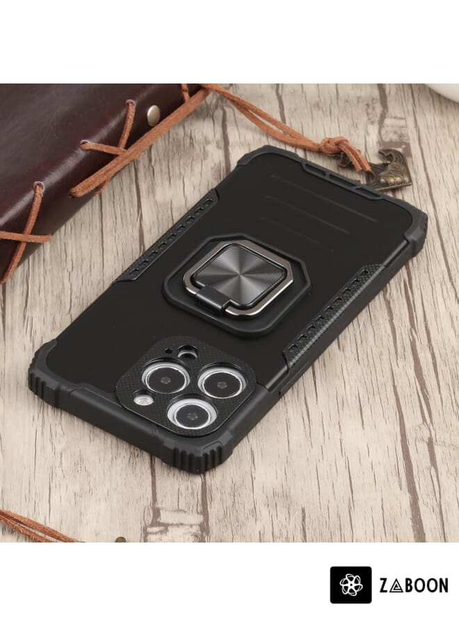 Zaboon Protective Case Cover For iPhone 13 Pro Fierce Warrior Series Armor All-inclusive Shockproof Aluminum Alloy + TPU Protective Case with Ring Holder - Image 4