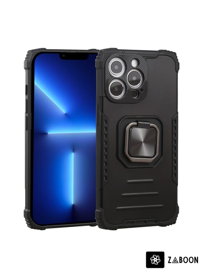 Zaboon Protective Case Cover For iPhone 13 Pro Fierce Warrior Series Armor All-inclusive Shockproof Aluminum Alloy + TPU Protective Case with Ring Holder - Image 1