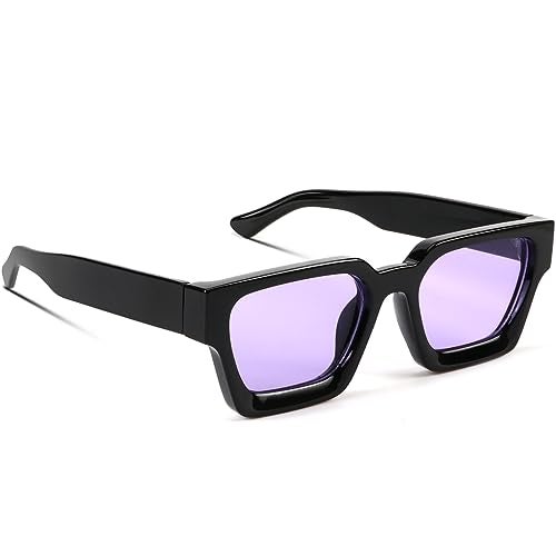 GFUIARA Trendy Square Sunglasses for Men Women Fashion Thick Rectangle Sun Glasses UV Protection Shades Designer Style - Image 1
