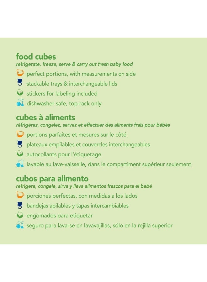 Green Sprouts baby Fresh Baby Food Unbreakable Cubes (4oz/4pk)-Pink - Image 3