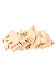 10PCS 4/4 Violin Bridge Replacement Heart Shape Maple Wood String Bridge for Baroque Style Violins Wood Color 4/4