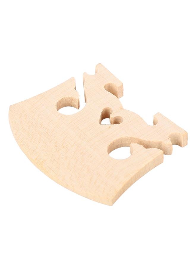 Thoraya 10PCS 4/4 Violin Bridge Replacement Heart Shape Maple Wood String Bridge for Baroque Style Violins Wood Color 4/4  - Image 5