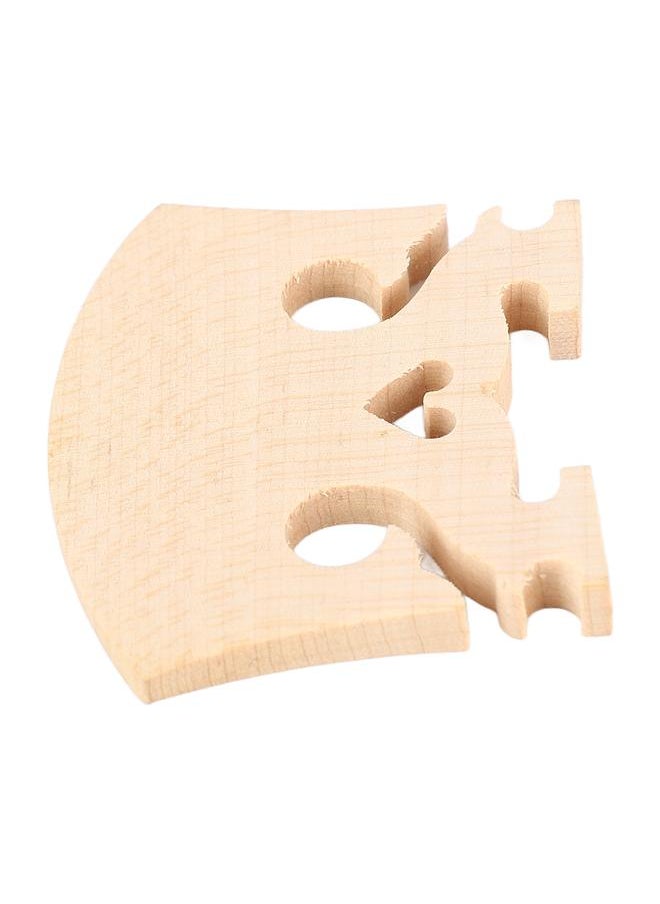 Thoraya 10PCS 4/4 Violin Bridge Replacement Heart Shape Maple Wood String Bridge for Baroque Style Violins Wood Color 4/4  - Image 2