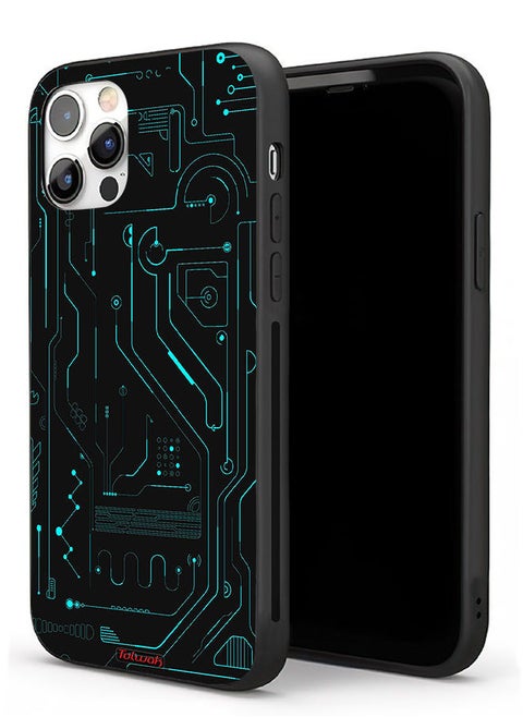 Apple iPhone 11 Pro Protective Case Digital Art Circuits Minimalism Multiple Display